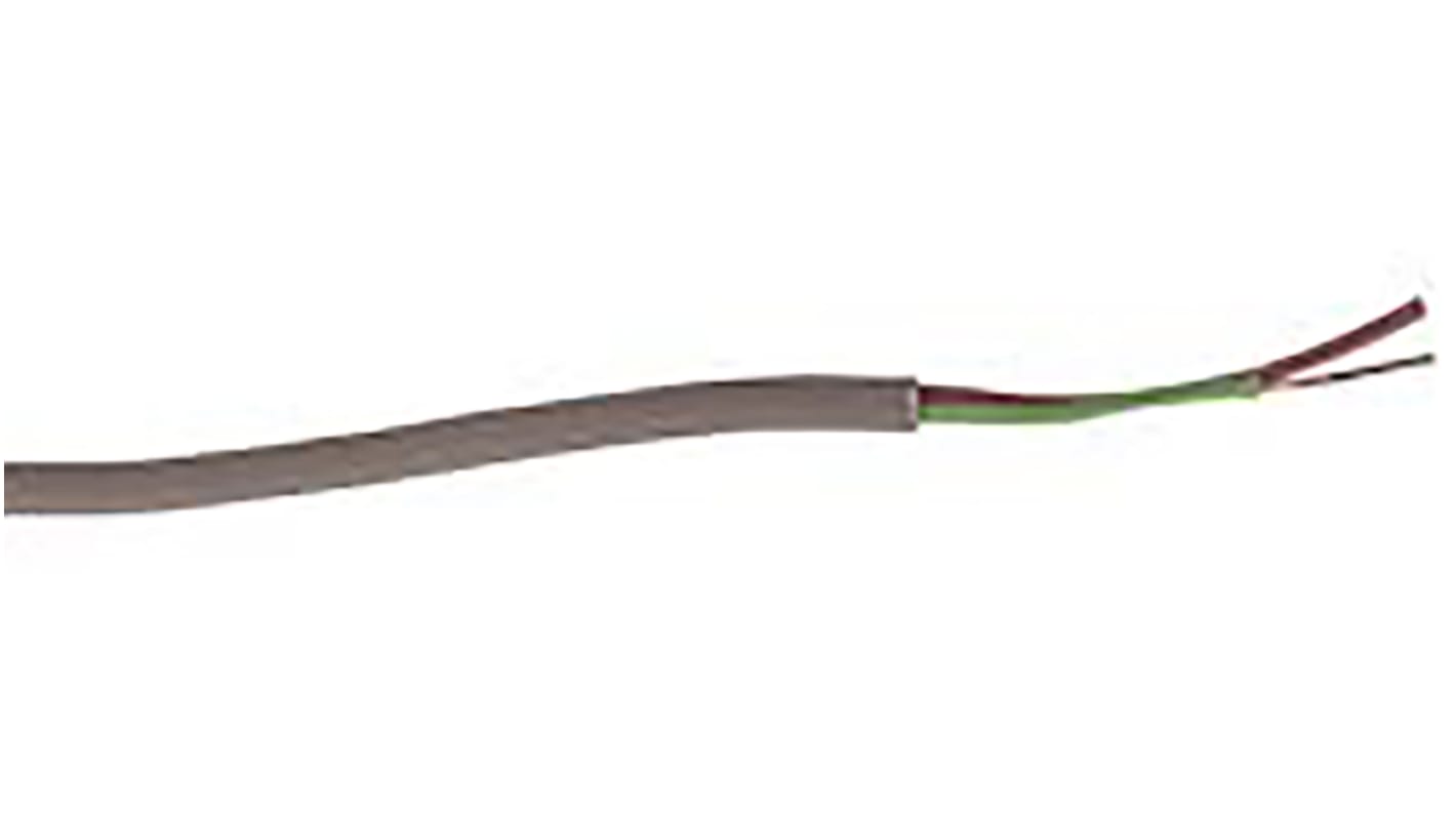 Belden8795 Series 2 Core Line level Low Voltage signal Cable, 0.35 mm² CSA, 4.27mm od, 152m, Grey