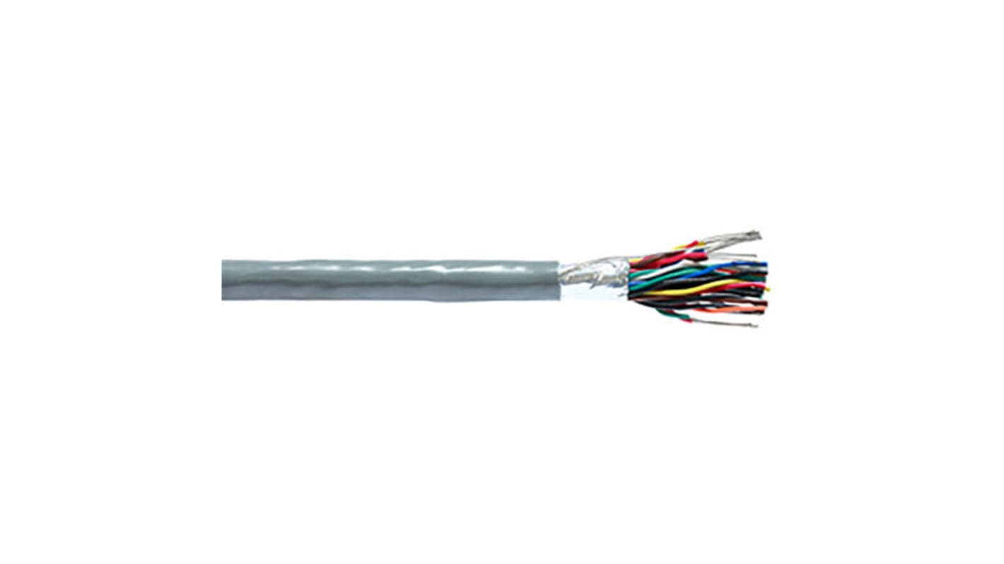 Belden Twisted Pair Data Cable, 8 Pairs, 0.2 mm², 16 Cores, 24 AWG, Screened, 304m, Chrome Sheath