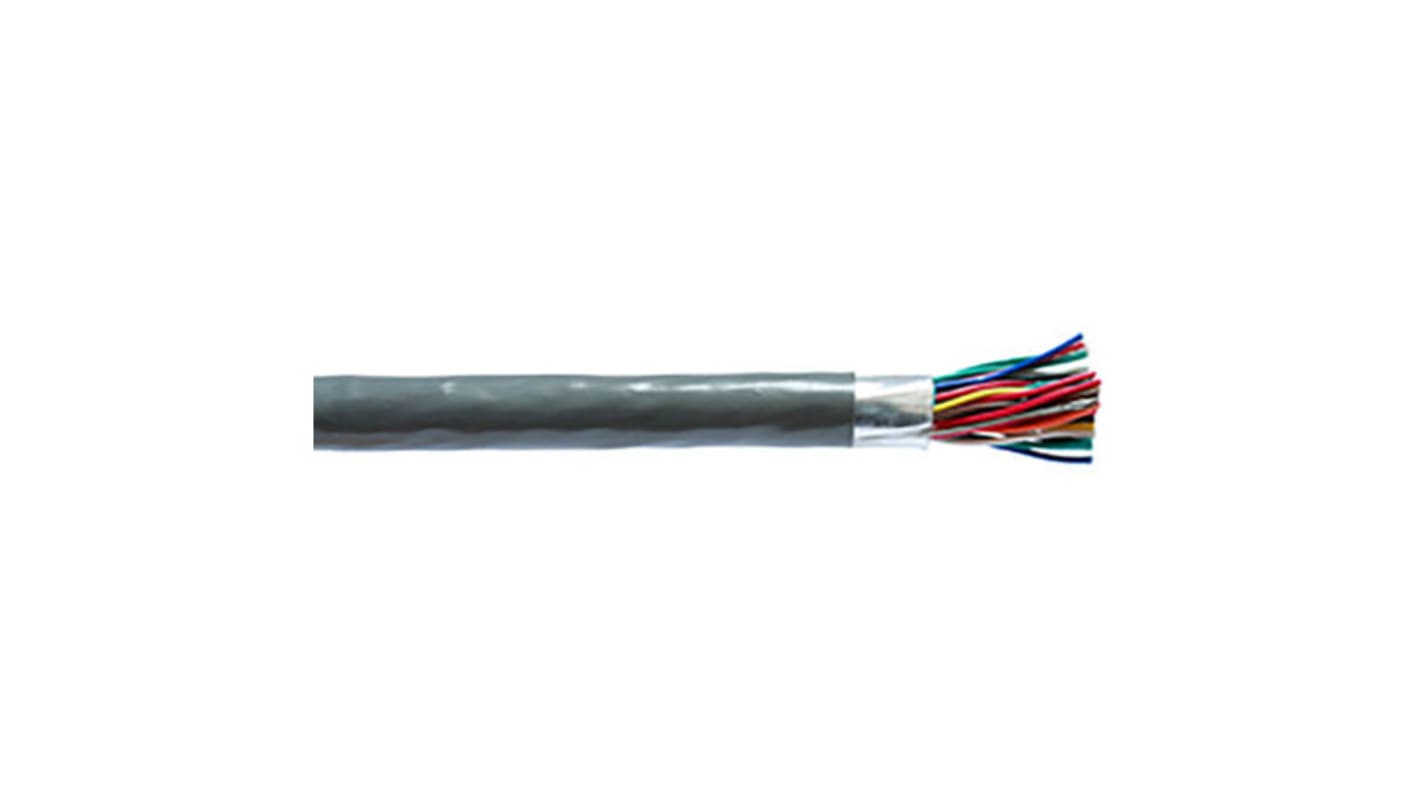Cable de datos apantallado Belden 9519 de 38 conductores, 19 pares, 0,2 mm², 24 AWG, long. 152m, Ø ext. 11.4mm, funda