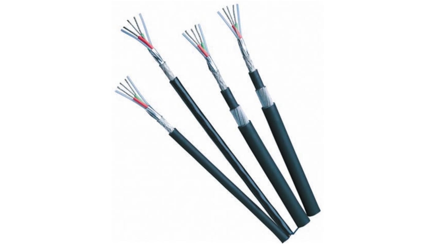 Belden 70001NH Series, 1 Pairs, 2 Cores, 0.9 mm², Screened, 18 AWG, 120m, Screened Shield, PROFIBUS Cable