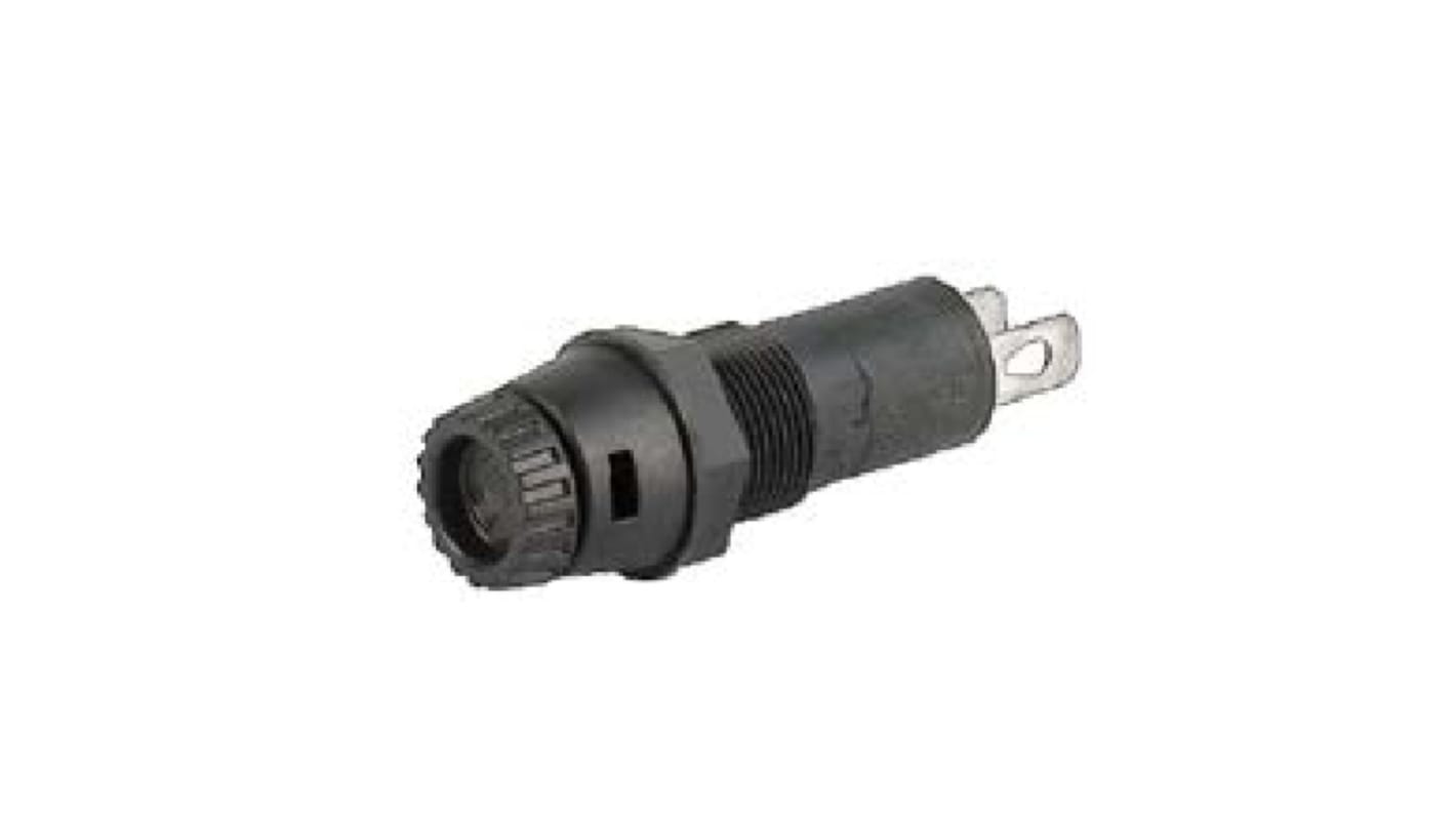 Schurter 面板安装保险丝座, 5 x 20mm尺寸, 16A, 250V 交流, 面板安装, 1P, FPG1系列