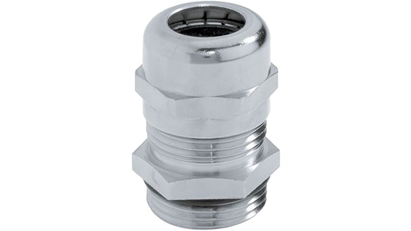 Lapp SKINTOP Series Metallic Nickel Plated Brass Cable Gland, PG11 Thread, 4mm Min, 10mm Max, IP68