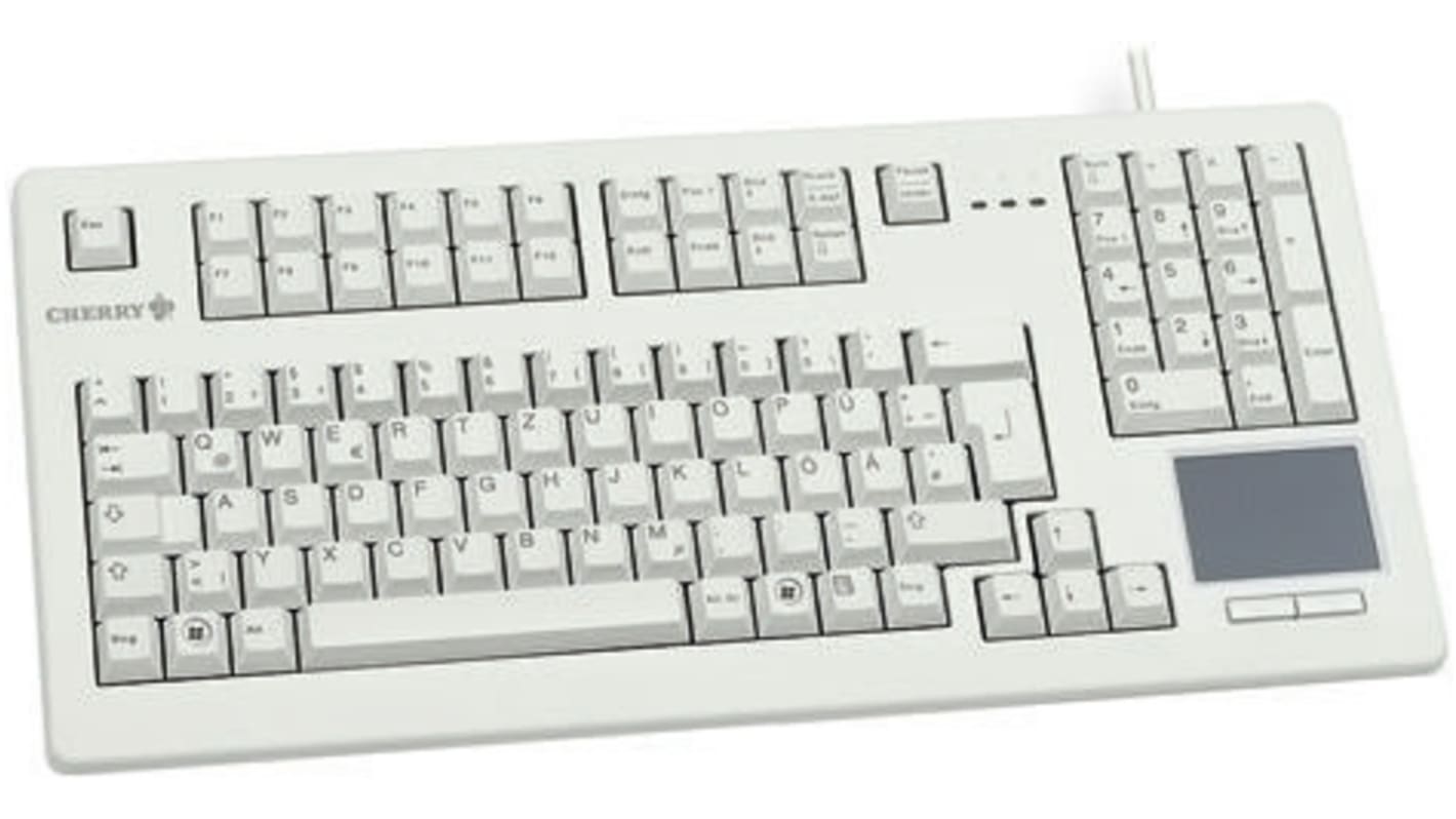 Cherry タッチパッド付きキーボード, キー配列:QWERTZ USB接続 Cherry タッチパッド付きキーボード, キー配列:QWERTZ USB接続