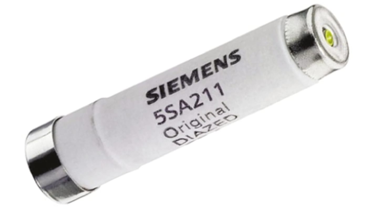 Fusible de type DIAZED Siemens, 2A, taille DII, gG, 500V c.a.
