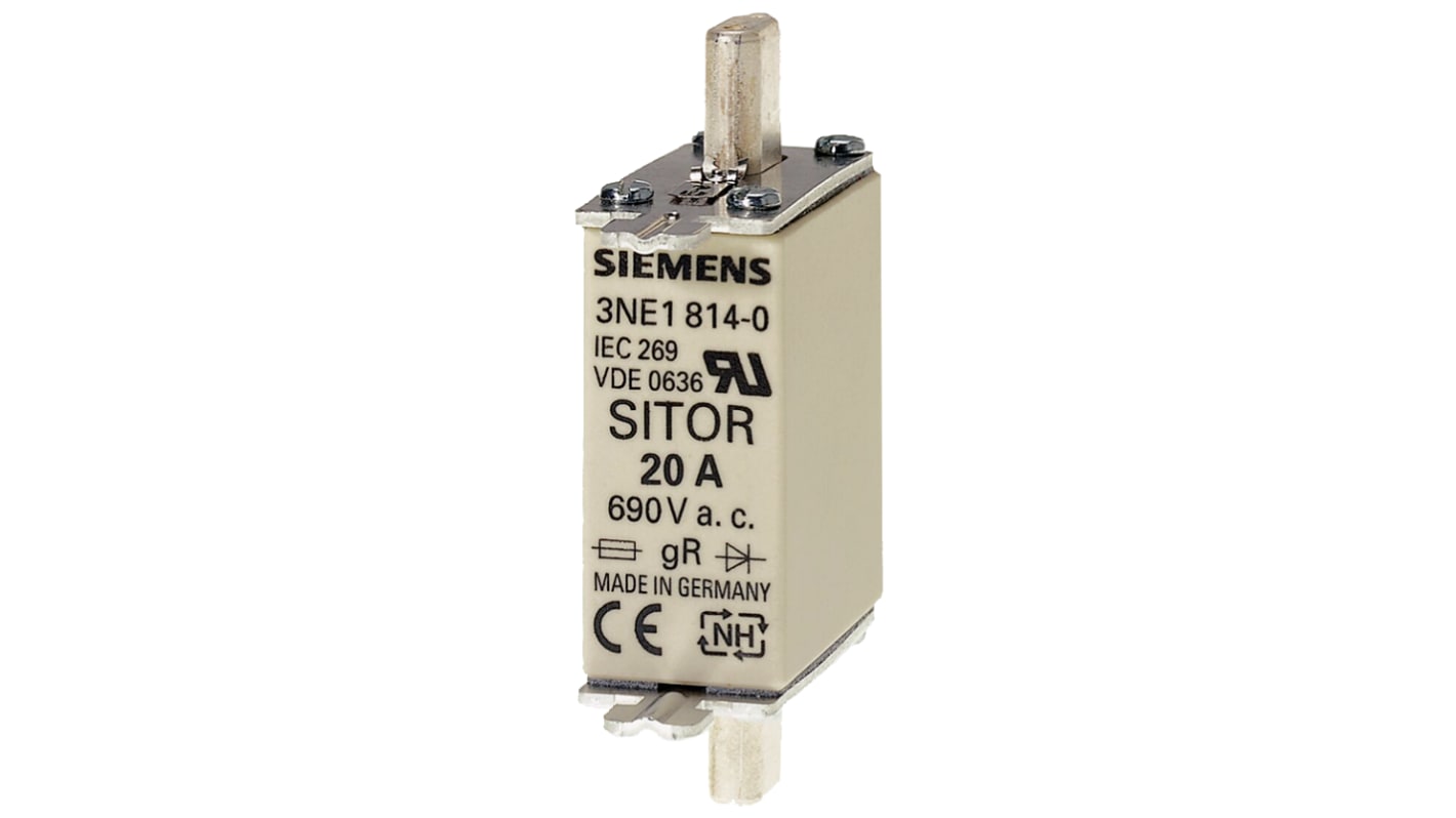 Siemens 80A Centred Tag Fuse, NH000, 690V ac