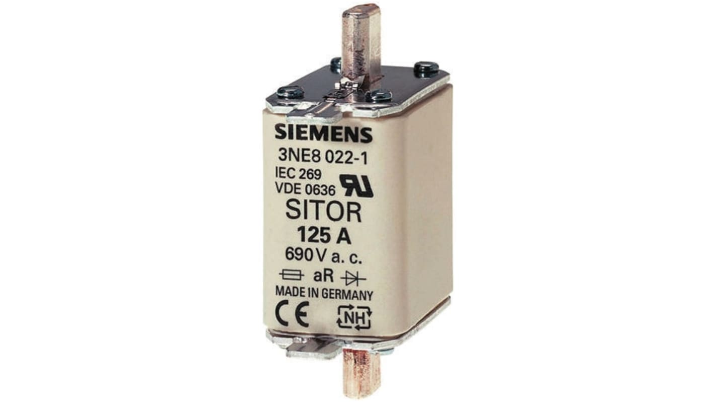 Siemens 160A Centred Tag Fuse, NH00, 690V ac