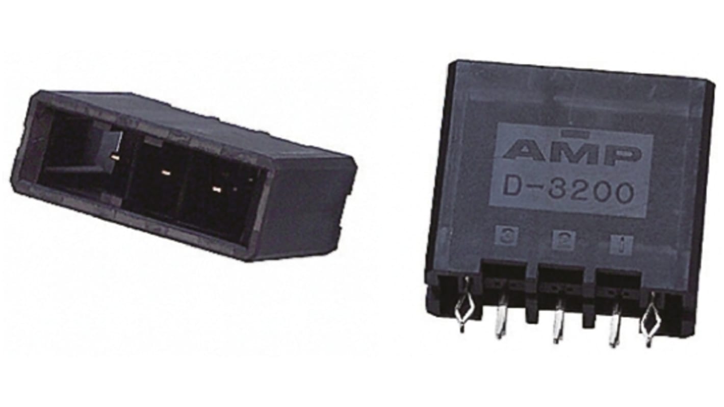 TE Connectivity ストレート 基板接続用ピンヘッダ 3極 5.08mm, スルーホール実装