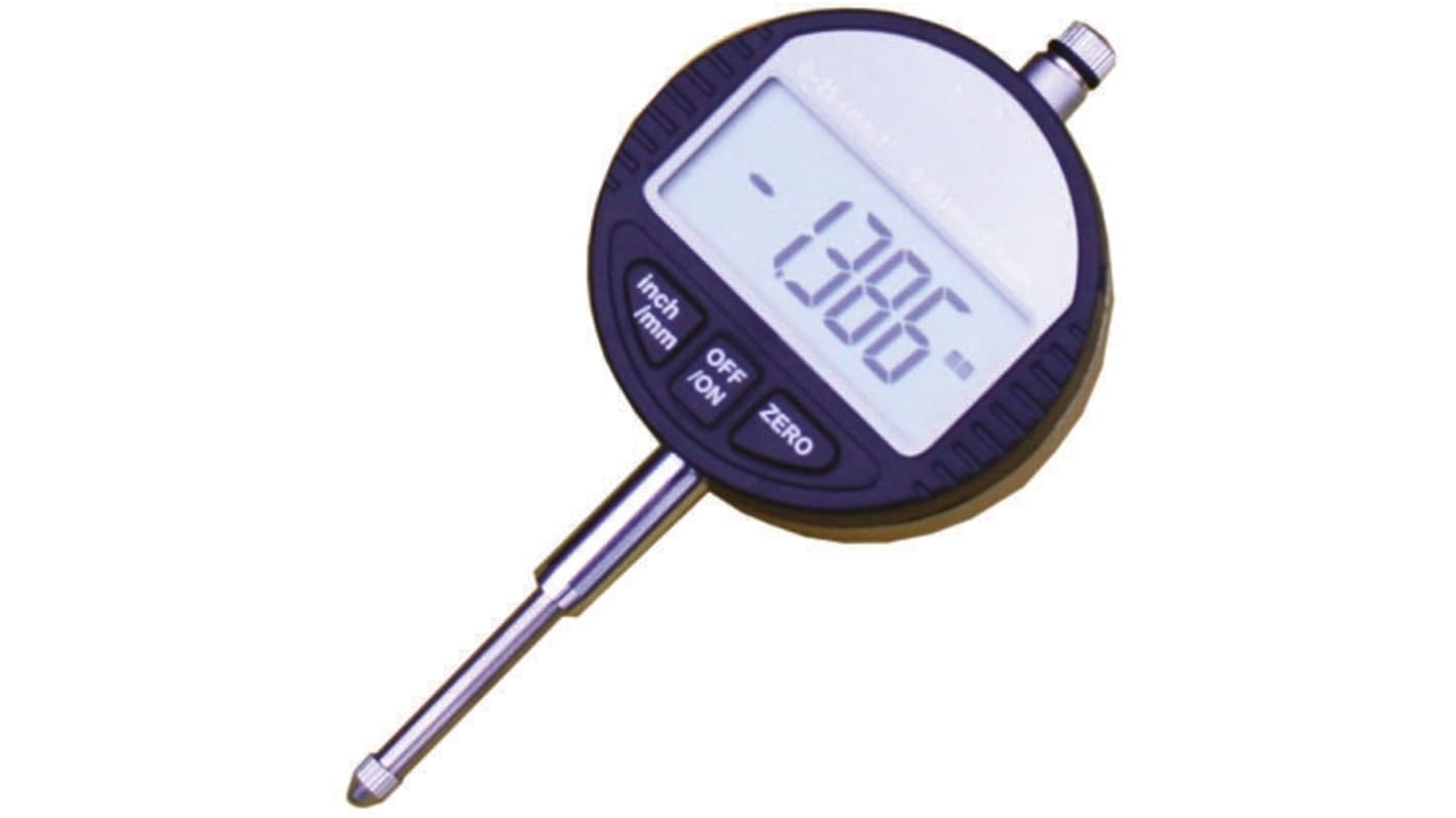 Reloj comparador RS PRO, calibrado UKAS, sistemas imperial y métrico, Máximo de 12,5 mm, precisión ±0,005 mm