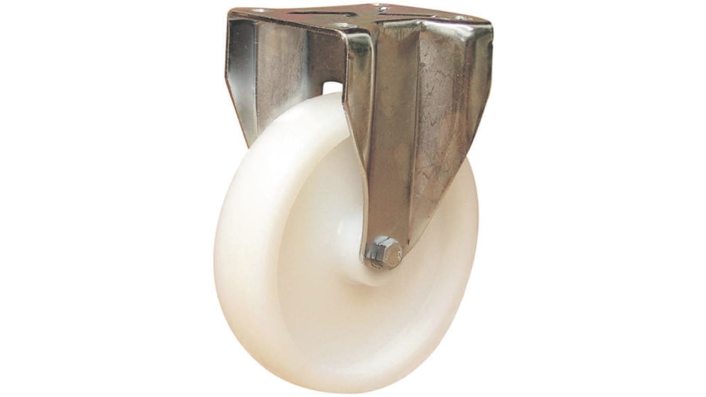 Guitel Hervieu Fixed Castor Wheel, 1000kg Capacity, 200mm Wheel