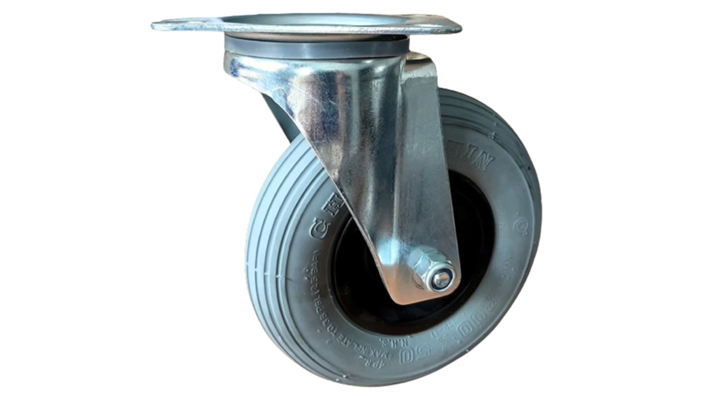 Guitel Hervieu Swivel Castor Wheel, 70kg Capacity, 200mm Wheel