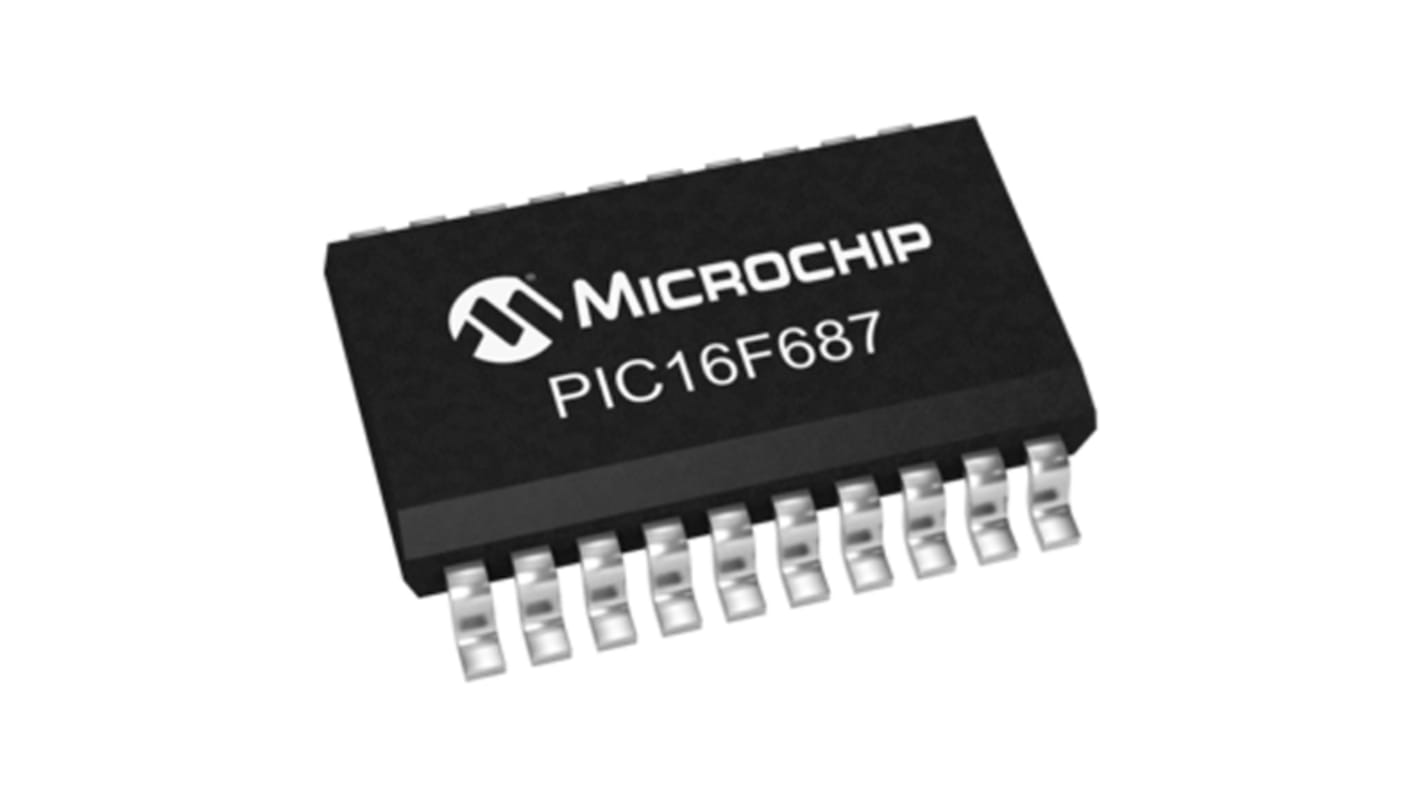 Mikrokontroler Microchip PIC16F SOIC 20-pinowy Montaż powierzchniowy PIC 2048 słów 8bit CAN: 20MHz RAM:128 B Ethernet: