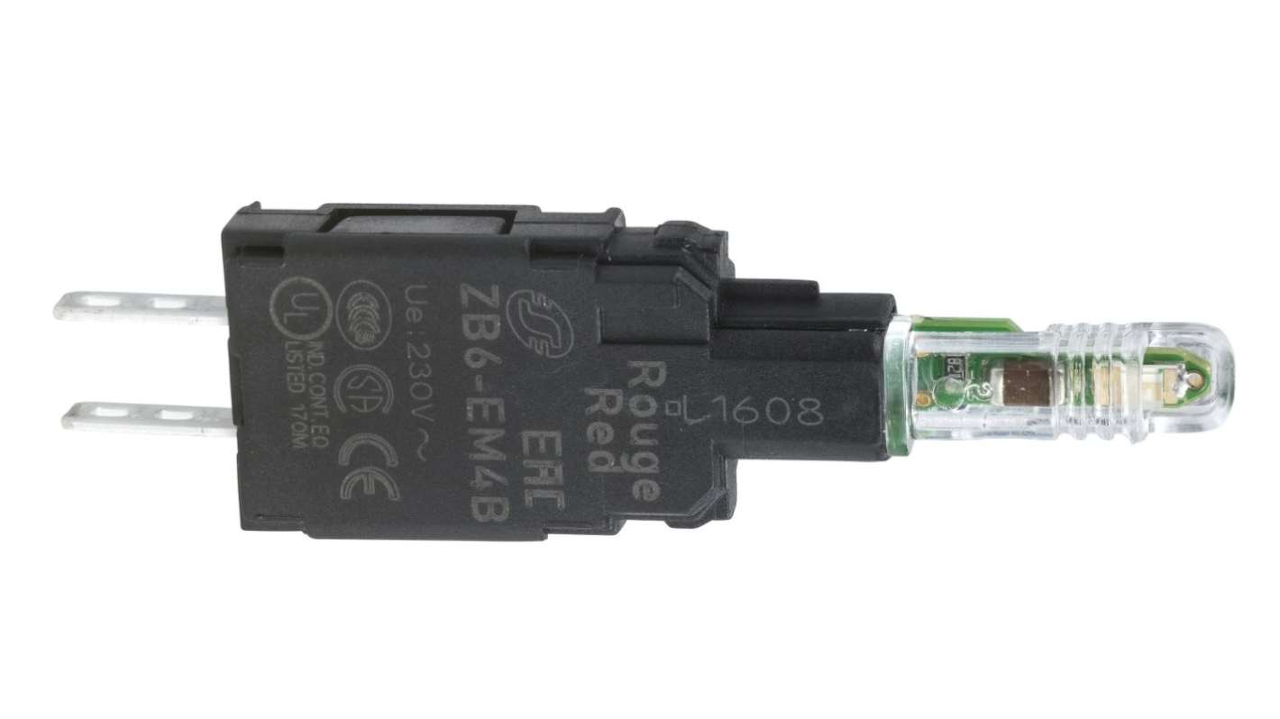 シュナイダーエレクトリック ライトブロック 230/240V ac/dc ファストンターミナル ZB6EM4B