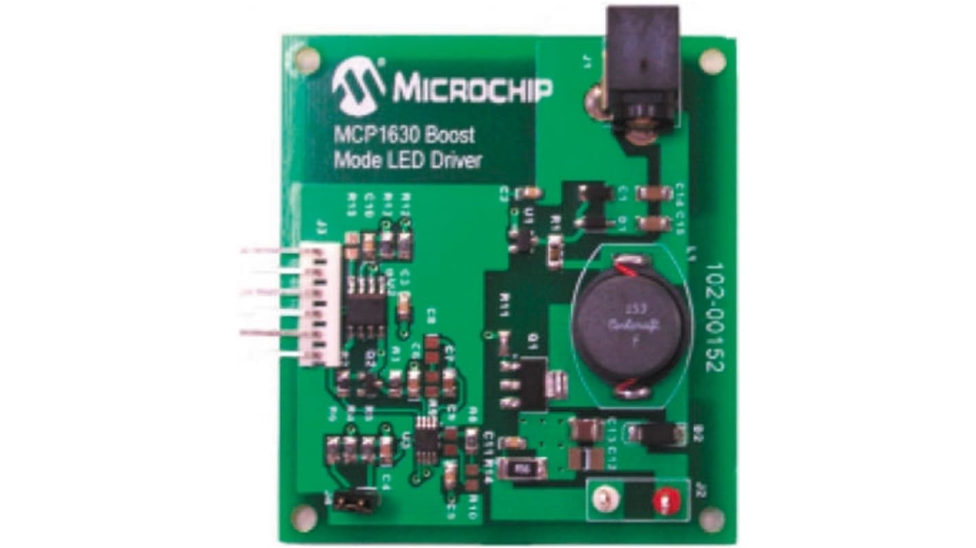 Placa de demostración Microchip Boost Mode - MCP1630DM-LED2