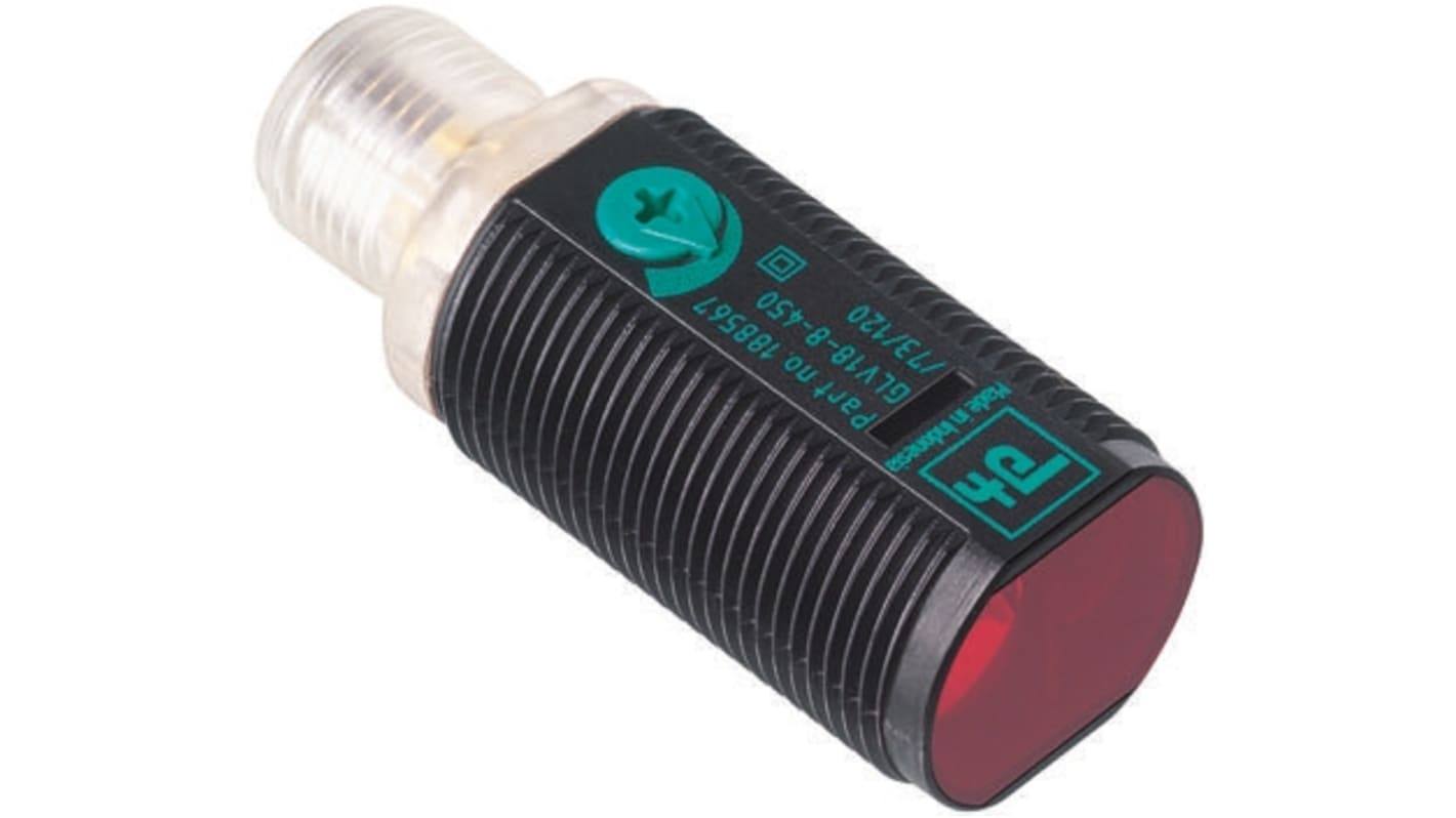Rs-Online Sensore fotoelettrico Cilindrico Pepperl + Fuchs a diffusione rilevamento 450 mm uscita NPN