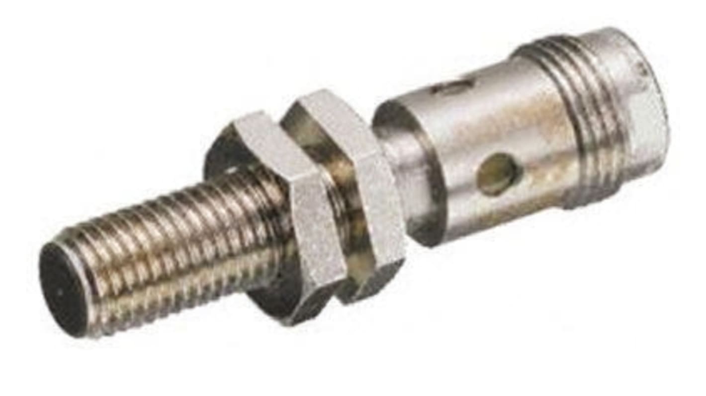 Omron Inductive Barrel-Style Proximity Sensor, M18 x 1, 8 mm Detection, NPN Output, 12 → 24 V dc, IP67