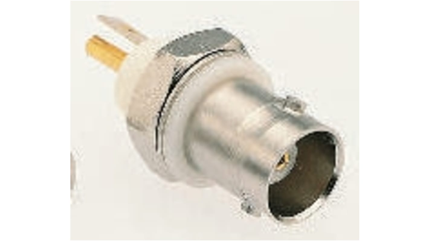 RS PRO, Jack Panel Mount BNC Connector, 50Ω, Solder Termination, Straight Body