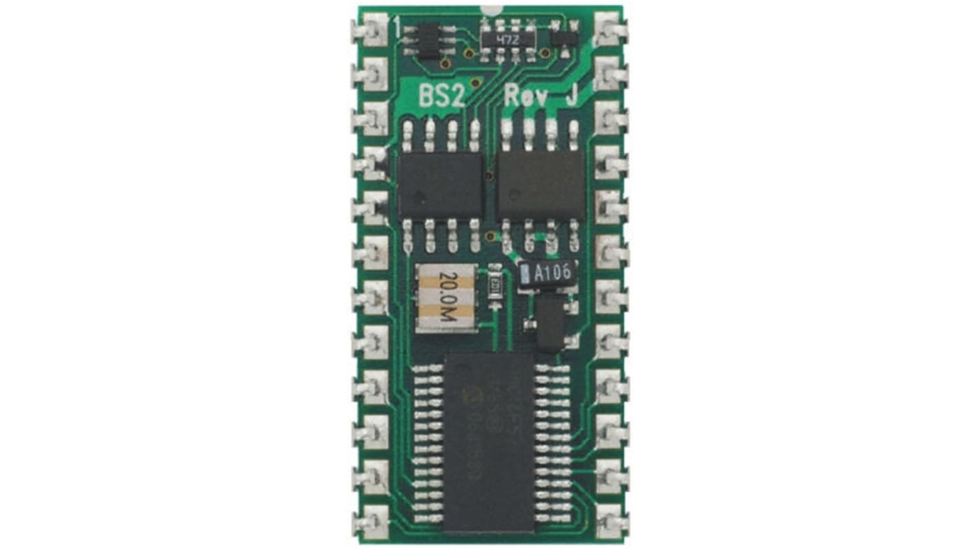 Parallax Inc BASIC Stamp 2, BASIC Stamp 2 Microcontroller, 20MHz, 2 kB EEPROM, 24-Pin PDIP