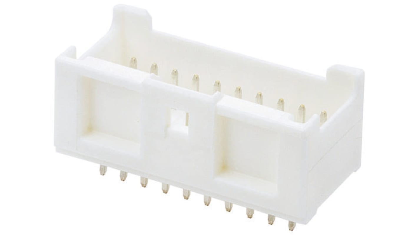 Embase pour CI Molex, MicroClasp, 20 pôles , 2.0mm, 2 rangées , 3.0A, Droit