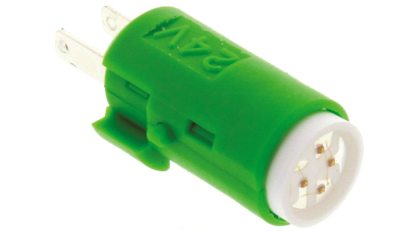 Lampada per indicatori Omron, 24V cc, luce color Verde