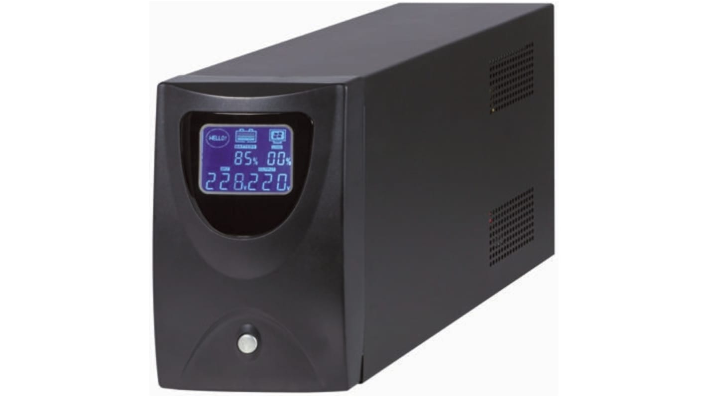 EA Elektro-Automatik 175 → 300V ac Input Stand Alone Uninterruptible Power Supply, 2000VA (1.2kW), Guard LCD2