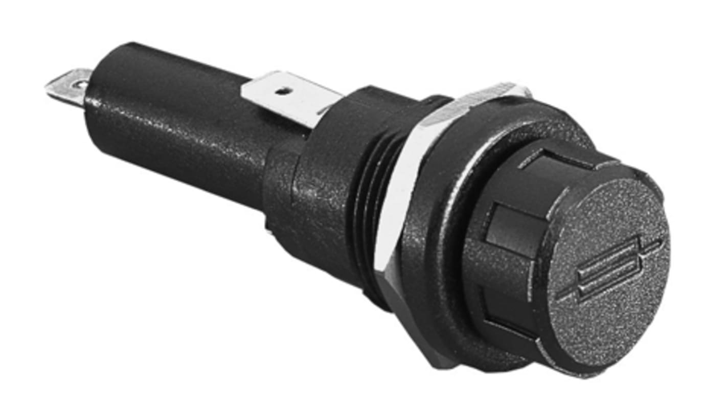 Bulgin FX Series 13A Manual Cap Panel Mount Fuse Holder for 6.3 x 32mm Fuse, PC2