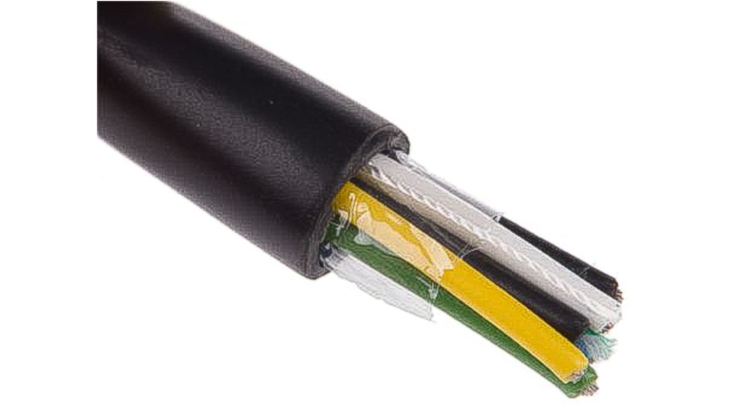Cable de control Alpha Wire Xtra-Guard 2 de 6 núcleos, 0,81 mm², Ø ext. 7.8mm, long. 30m, 300 V, funda de Polietileno