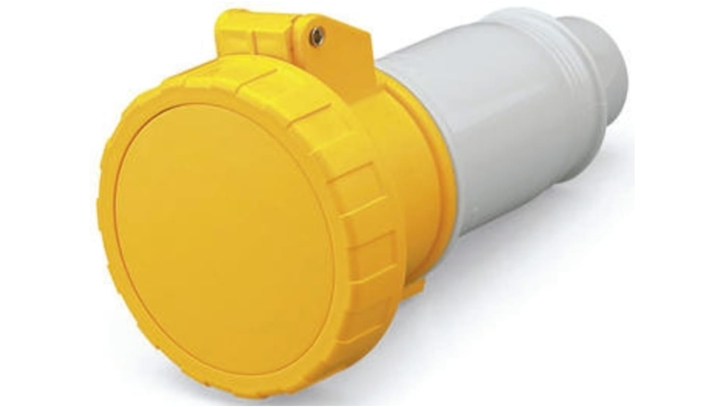 IEC309 strt socket 16A 110V 2P+E IP67