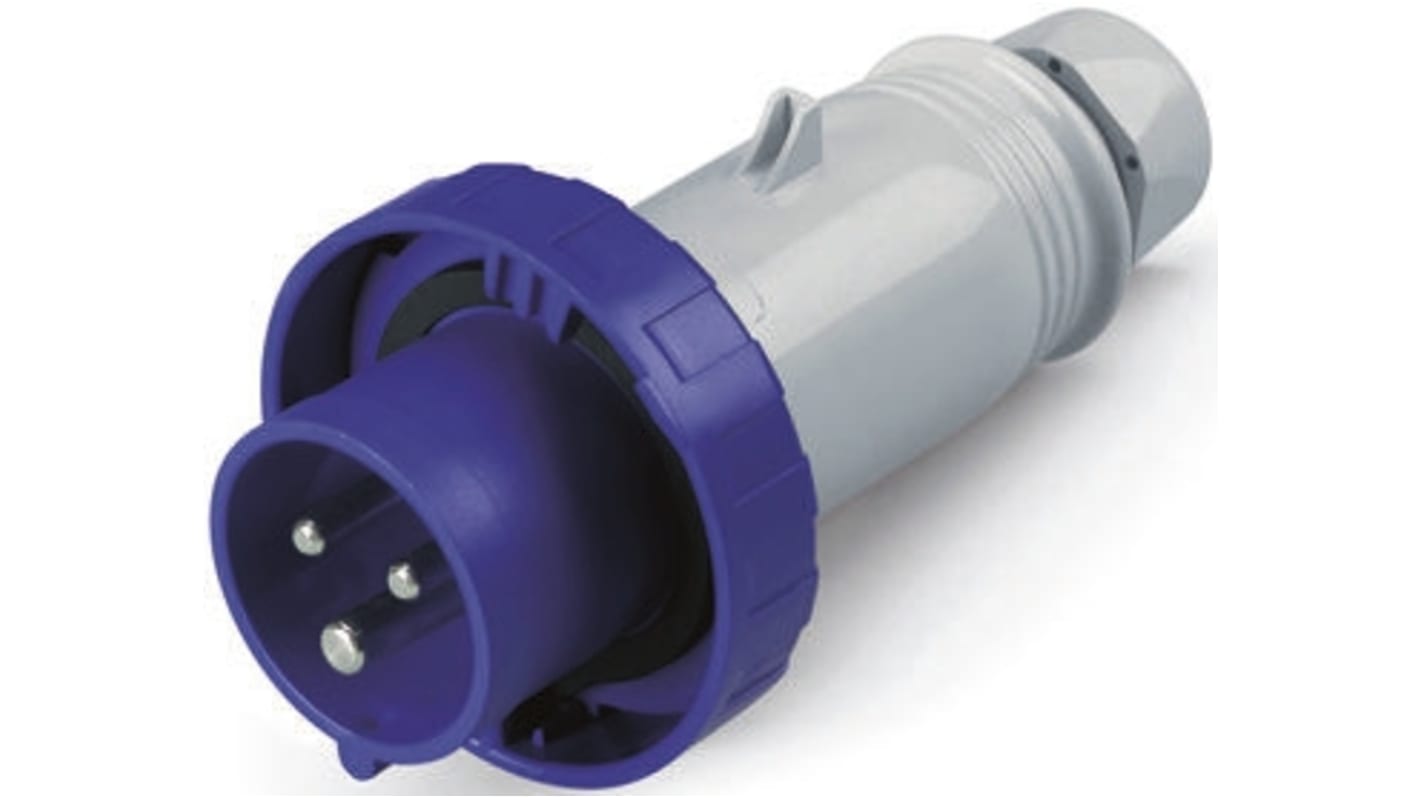 Connecteur industriel RS PRO Mâle, 2P+T, 32A, 200 → 250 V, Montage sur câble