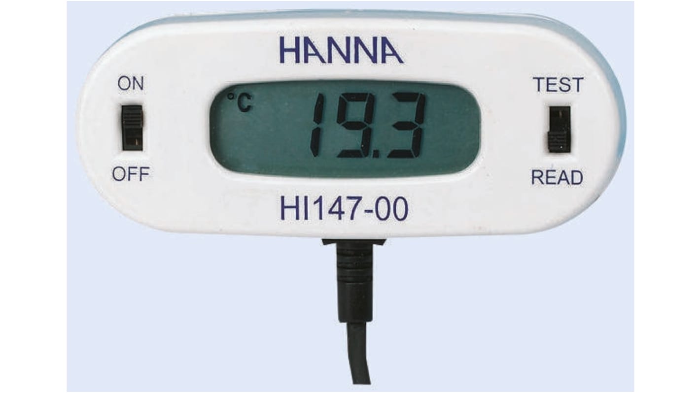 Hanna Instruments HI 147-00 Wired Digital Thermometer for Kitchen Appliance Use, 1 Input(s), +150°C Max, ±0.3 °C