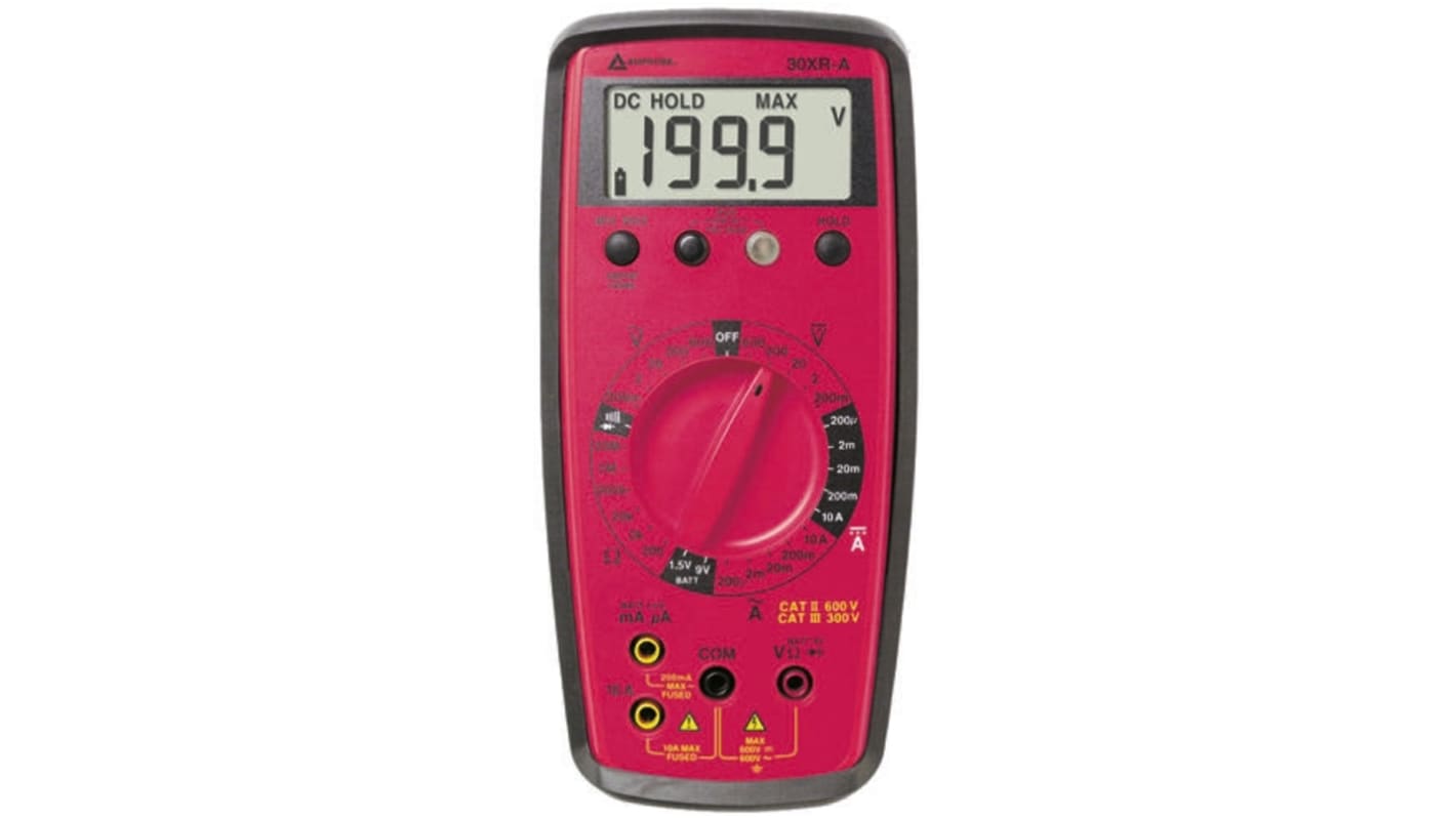 Amprobe 30XR-A 手持式万用表, 最大600V 交流, 最大600V 直流, 最大20MΩ