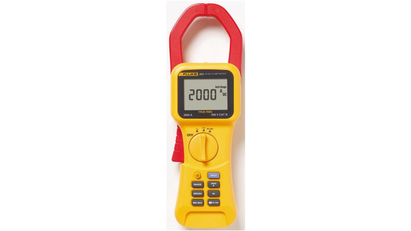 Pinza amperometrica c.a.-c.c. Fluke 353, Max 2000A ca, Cert. ISO