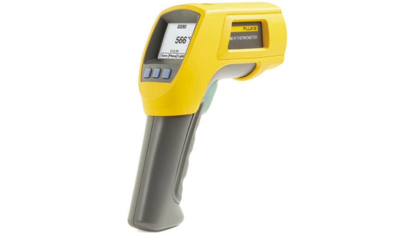 Fluke 红外温度计, -40°C∼+650°C, ±1 %精度, 带数据存储, 566