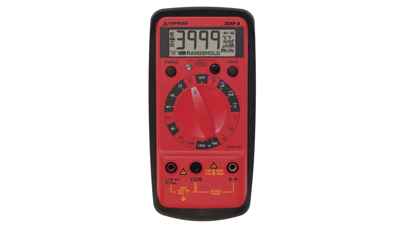 Amprobe 35XPA 手持式万用表, 最大600V 交流, 最大600V 直流, 最大40MΩ