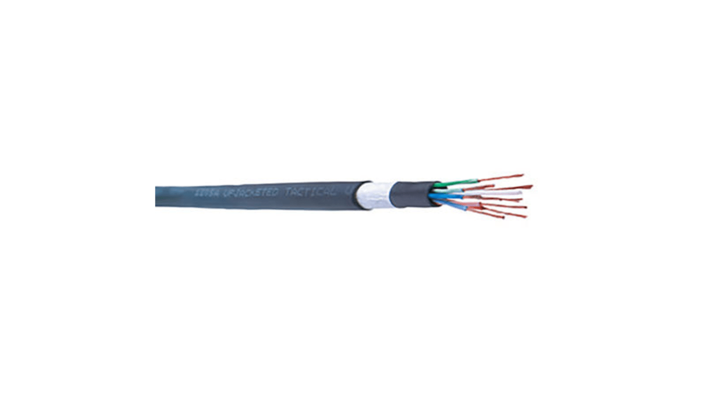 Cable Cat5e Cat5e U/UTP Belden de color Negro, long. 152m, funda de PVC