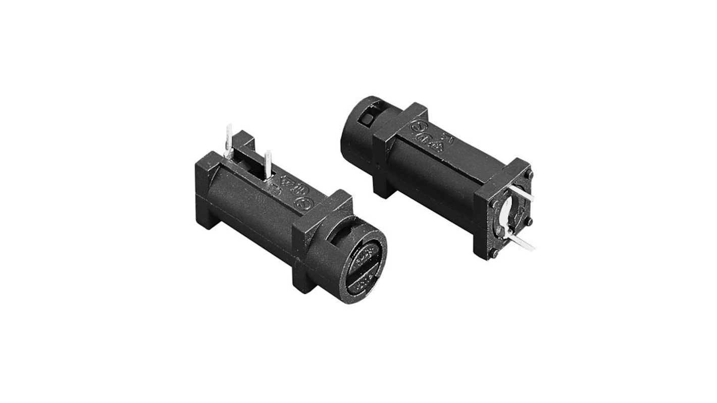Bulgin 10A PCB Mount Fuse Holder for 5 x 20mm Fuse, 1P, 250V ac
