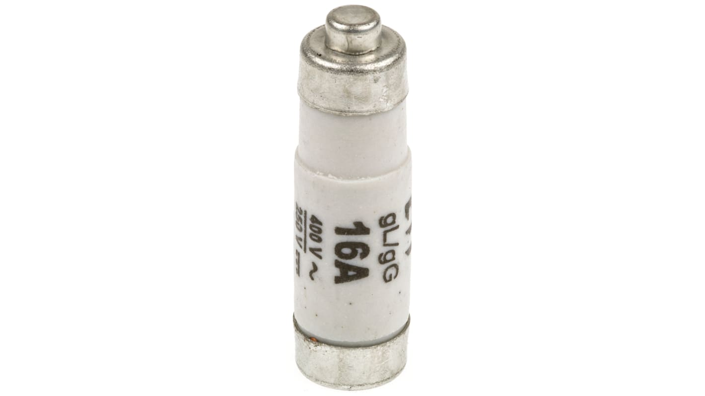 ETI D01 Neozed熔断器, 16A, 400V 交流, E14螺纹, 陶瓷, gG, 灰色盖