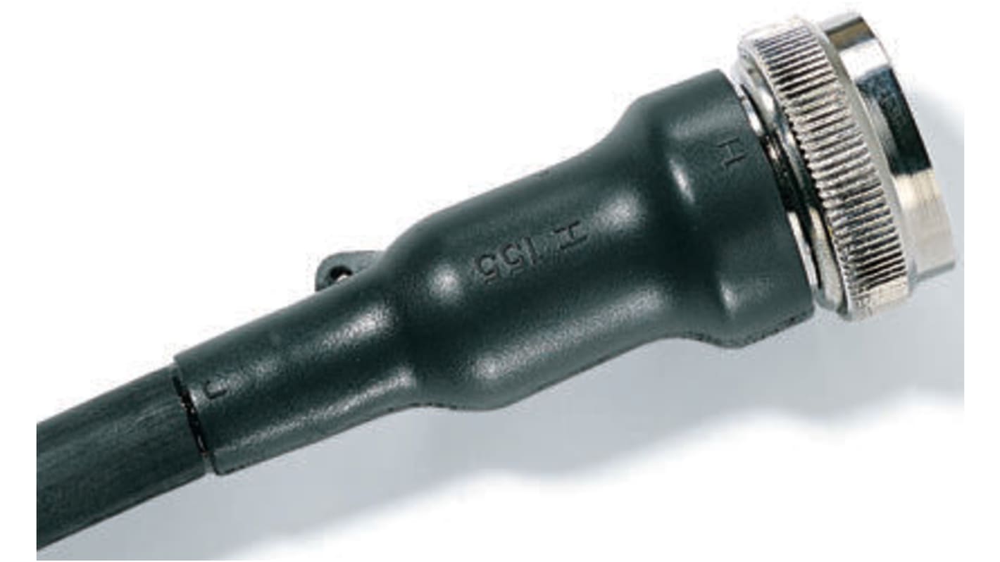 HellermannTyton Straight Black, Fluid Resistant Elastomer, 31mm