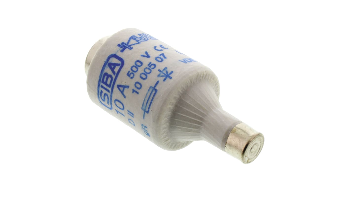 SIBA 10A DII Diazed Fuse, E27 Thread Size, gR, 500V ac