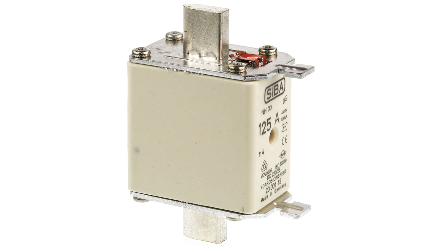 SIBA 125A NH Fuse, NH00, 500V ac