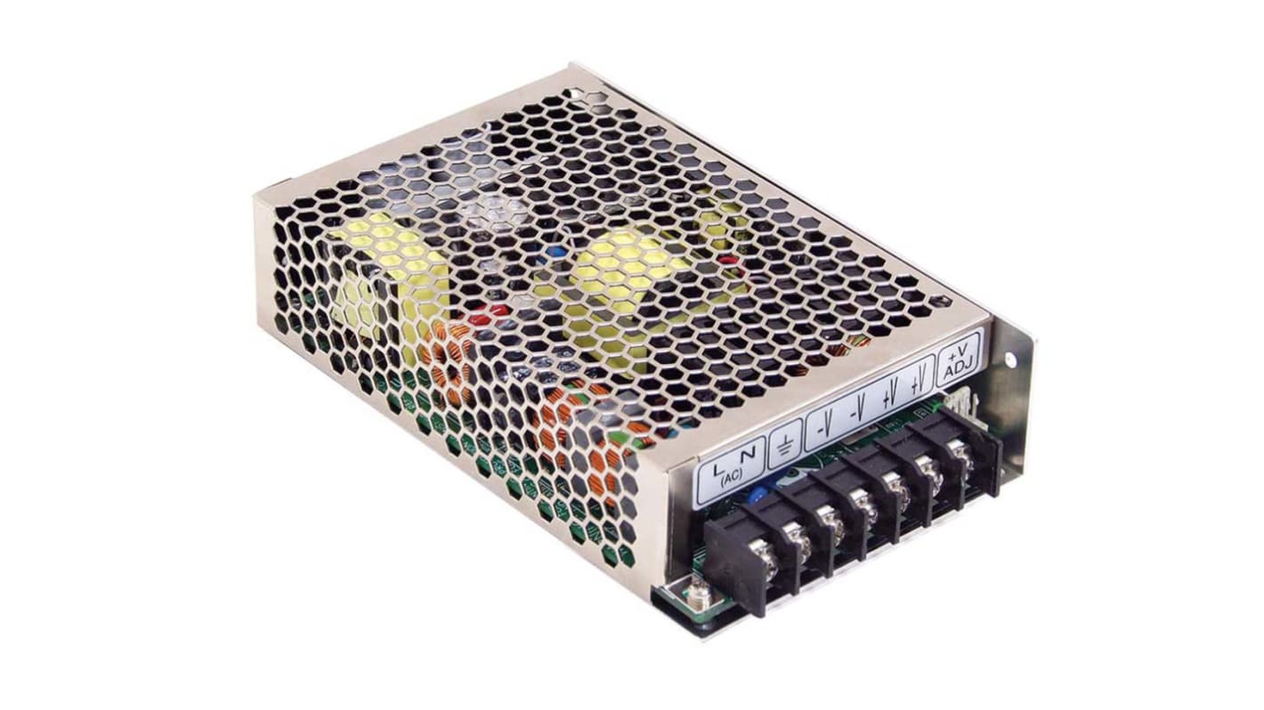 MEAN WELL Switching Power Supply, HRP-150-12, 12V dc, 13A, 156W, 1 Output, 120 → 370 V dc, 85 → 264 V ac