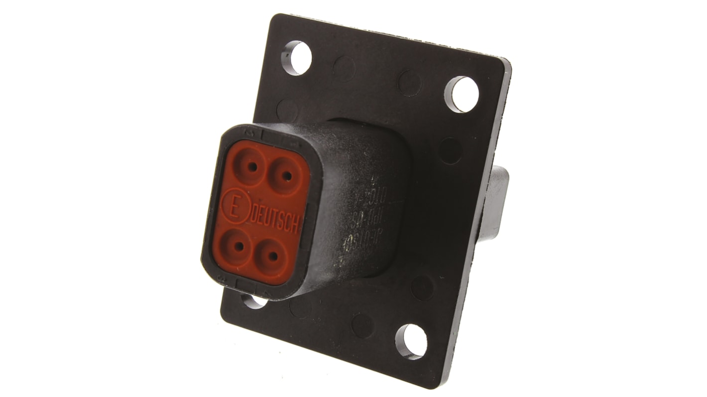 Deutsch, DT Automotive Connector Socket Panel Mount 4 Way DT04-4P-CL06