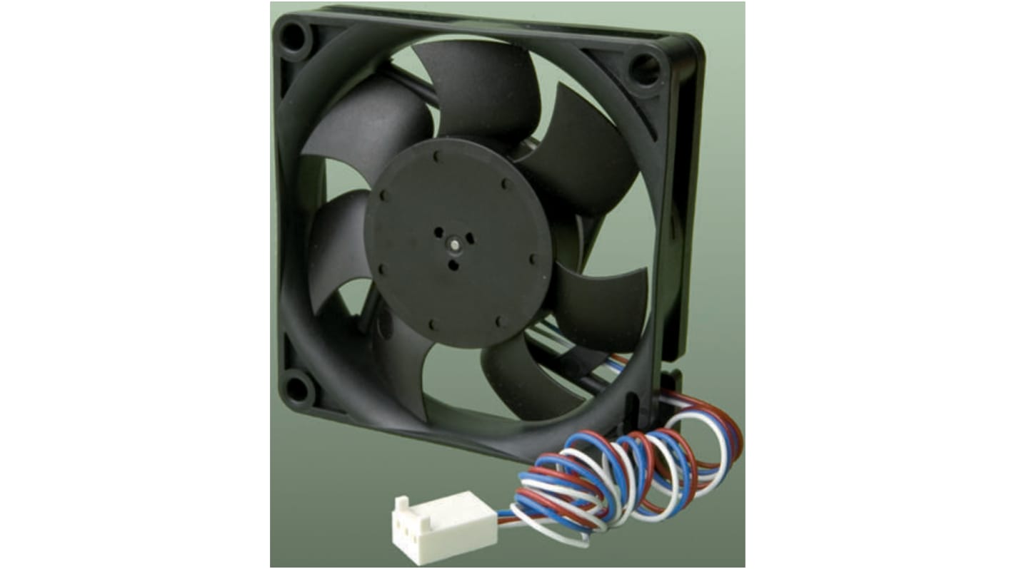 ebm-papst 600 J Series Axial Fan, 12 V dc, DC Operation, 70m³/h, 7.7W, 60 x 60 x 32mm