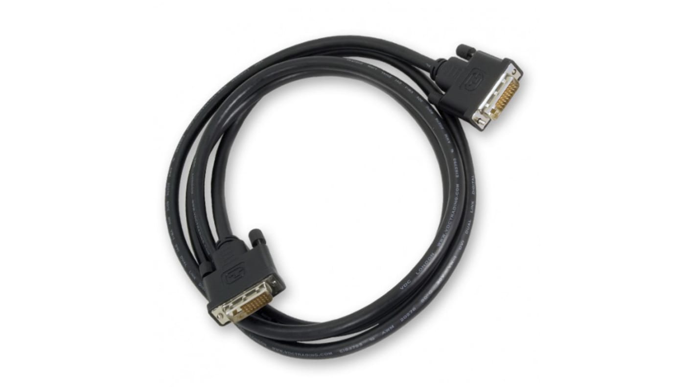 Van Damme, Male DVI-D Dual Link to Male DVI-D Dual Link Cable, 1m