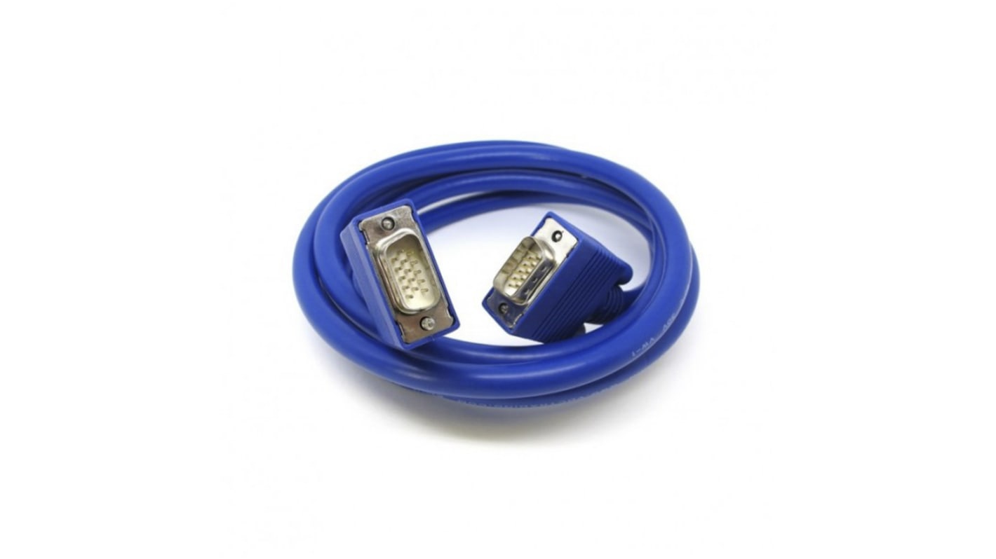 Van Damme Male VGA to Male VGA Cable, 2m Blue