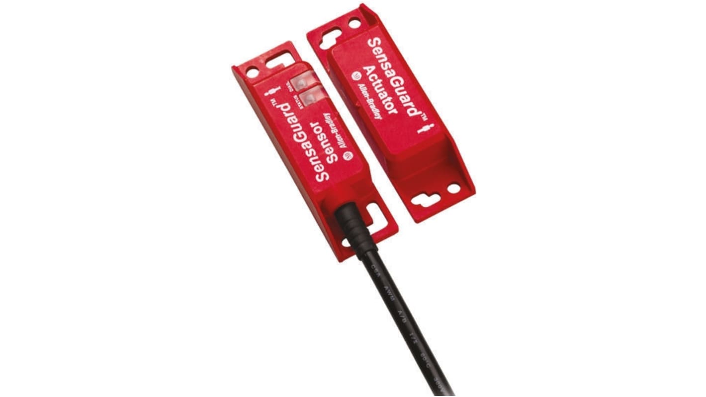 Allen Bradley Guardmaster 非接触式安全开关, 编码执行器, 电缆连接, IP69K, 440N系列