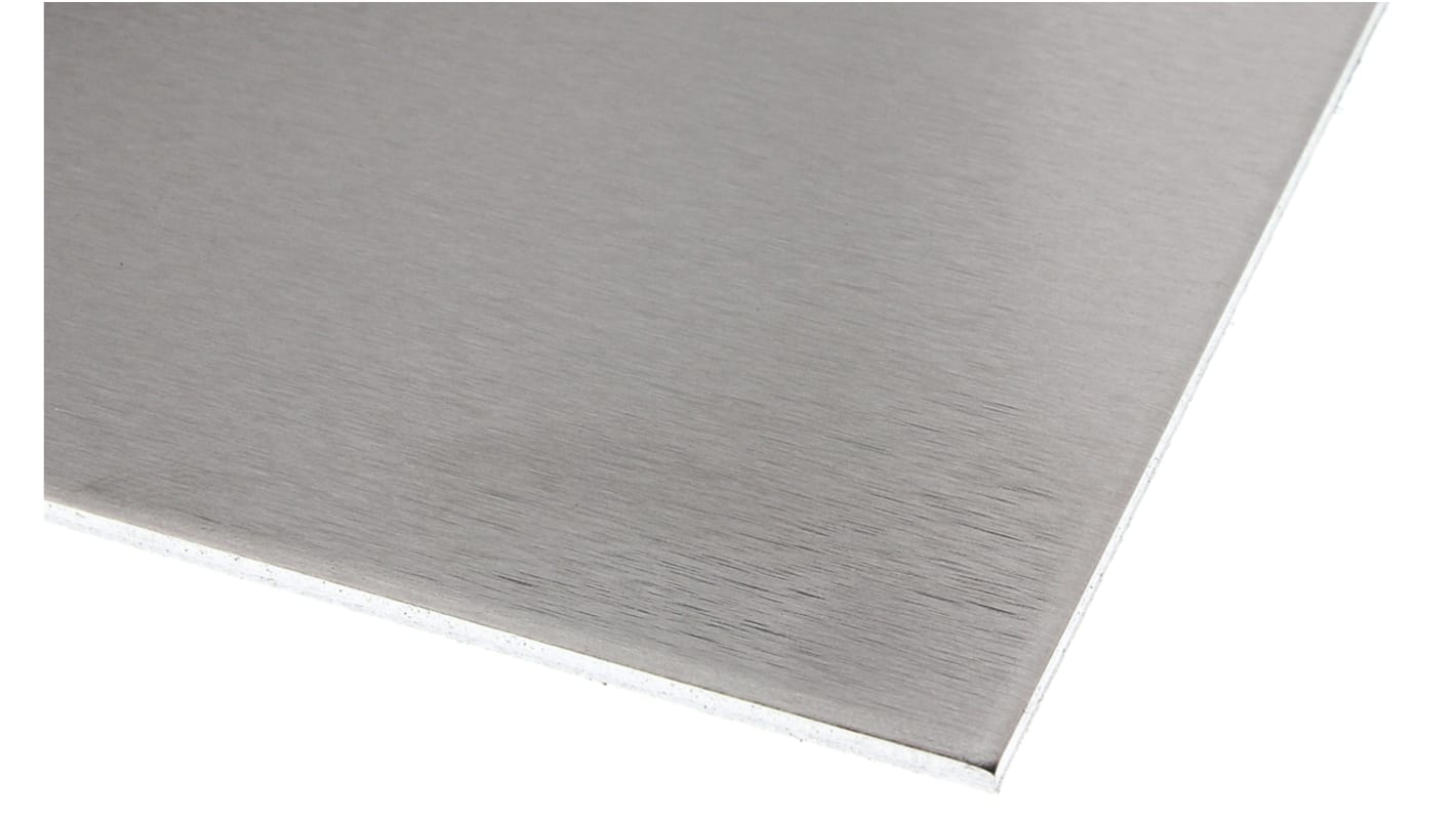 RS PRO Aluminium Metal Sheet 300mm x 500mm, 2mm Thick