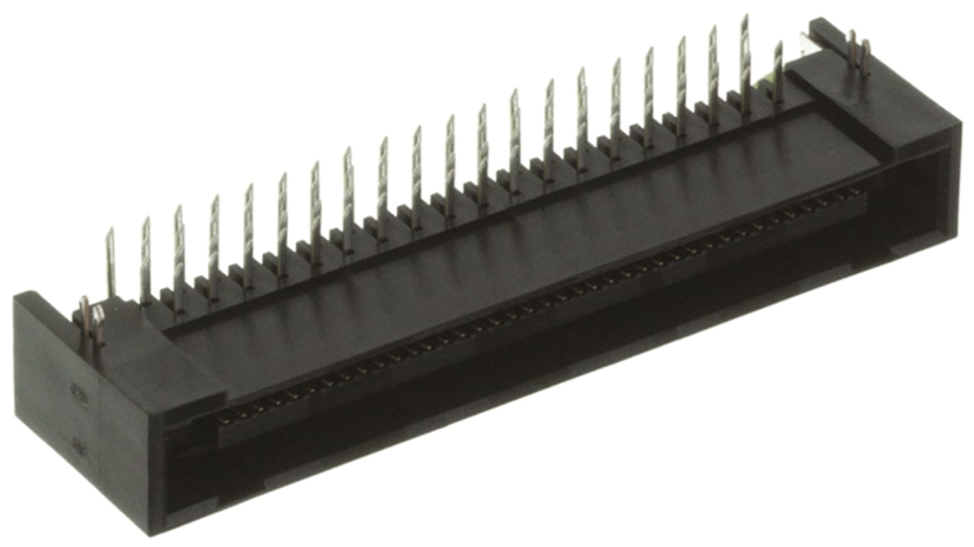JAE TX25 Series Right Angle Through Hole PCB Header, 40 Contact(s), 1.27mm Pitch, 2 Row(s), Shrouded
