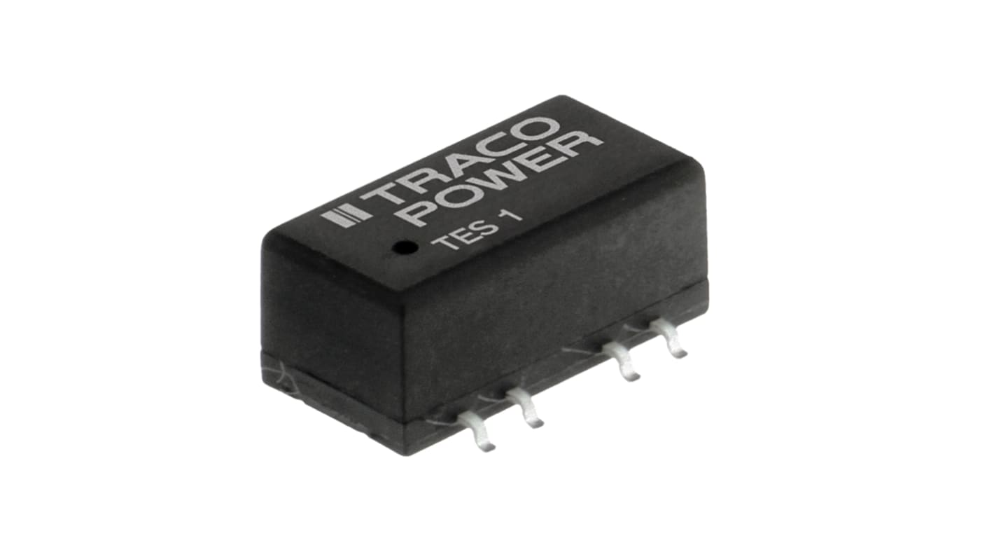 TRACOPOWER TES 1 DC-DC Converter, 12V dc/ 85mA Output, 10.8 → 13.2 V dc Input, 1W, Surface Mount, +90°C Max Temp