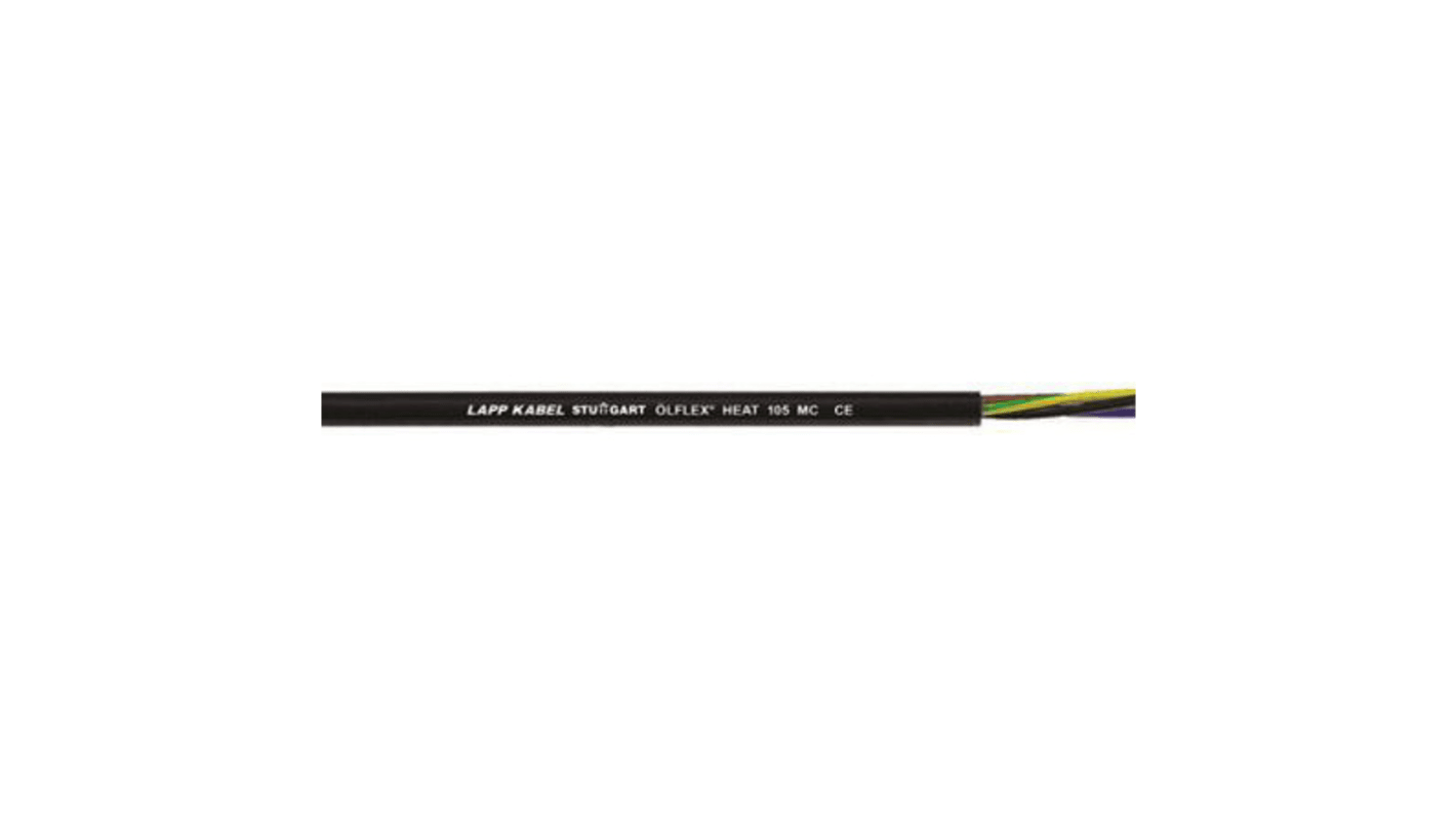 Lapp Black 1.5 mm² Hook Up Wire, 15 AWG, 100m, PVC Insulation, 0026012