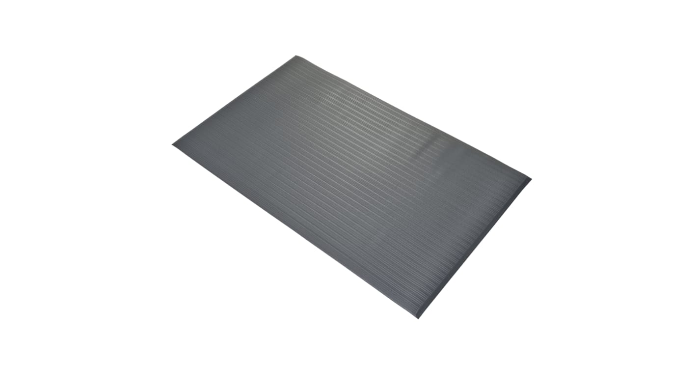 Coba Europe Orthomat Ribbed PVC Foam Anti-Fatigue Mat, 0.9m x 1.5m x 9.5mm